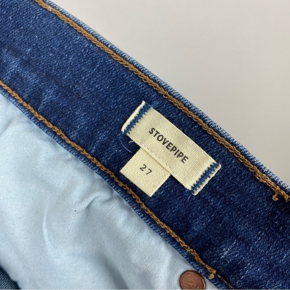 Madewell Stovepipe Slim Straight Leg Jeans High Rise Pendleton Size 27 NWOT - Picture 9 of 10